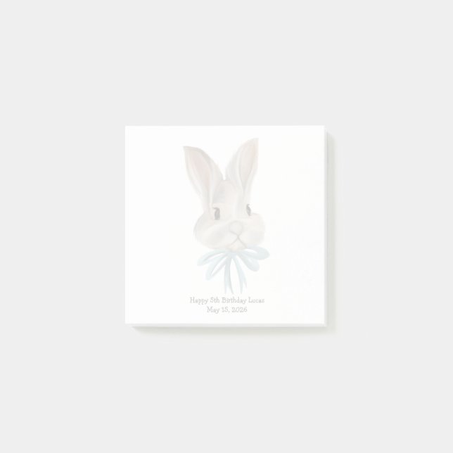 Personalized Easter Bunny Post-it Notes  (Devant)