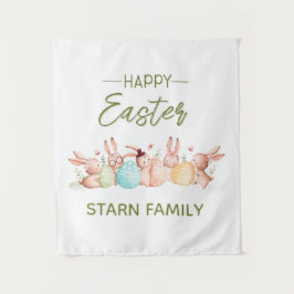 Personalized Easter Party Wall Tapestry Wandteppich