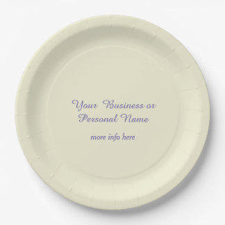 personalized ecru color - elegant pappteller