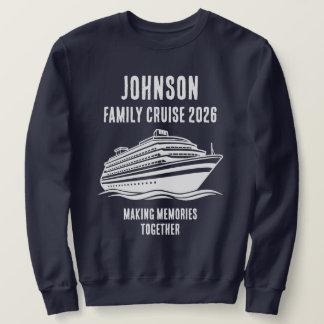 Personalized Editable Text Cruise Holiday Merch Sweatshirt