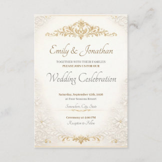 Personalized Editable Wedding Enclosure Cards Begleitkarte