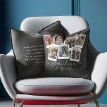Personalized Elegant Grandma Quote & Photo Collage Kissen<br><div class="desc">Grandma we love you! This gorgeous personalized pillow is the perfect gift to let your grandmother know how much you love her. Simply upload your favorite pictures and customize the text to make this a extra special unique gift. On the reverse there is a sweet quote that you can keep...</div>