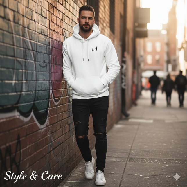 Personalized Embroidered Monogram Bestickter Hoodie (Personalized Embroidered Monogram Embroidered Hoodie)