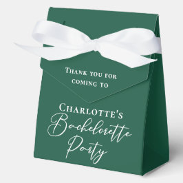 Personalized Emerald Green Bachelorette Party Geschenkschachtel