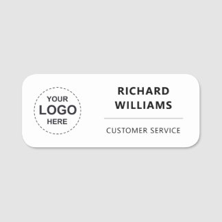 Personalized Employee  with Custom Business Logo Namensschild