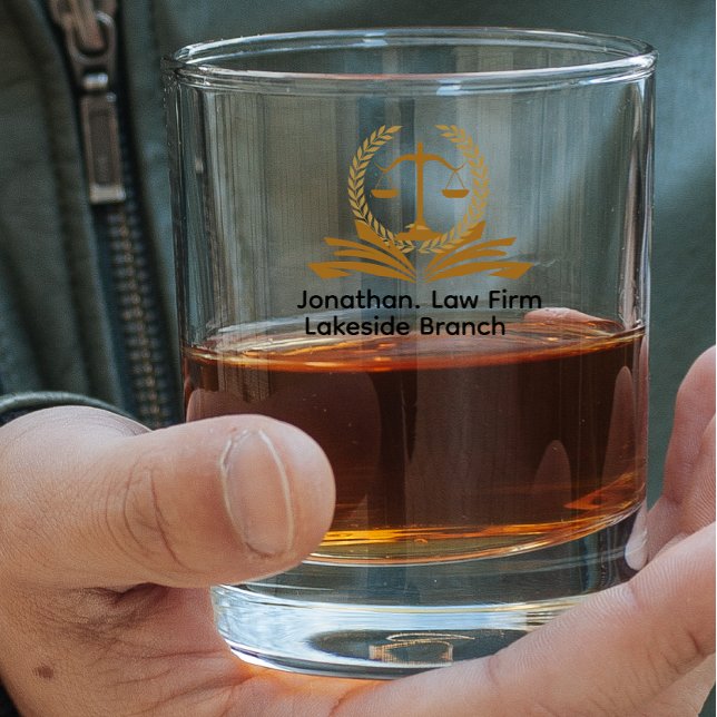 Personalized engrave Law firm office Whiskyglas (Von Creator hochgeladen)