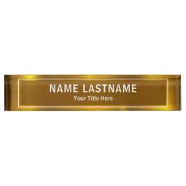 Personalized Executive Office Custom Gold Namensplakette