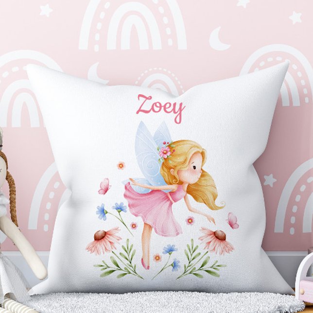 Personalized Fairy Girl Nursery Pillow Kissen (Von Creator hochgeladen)
