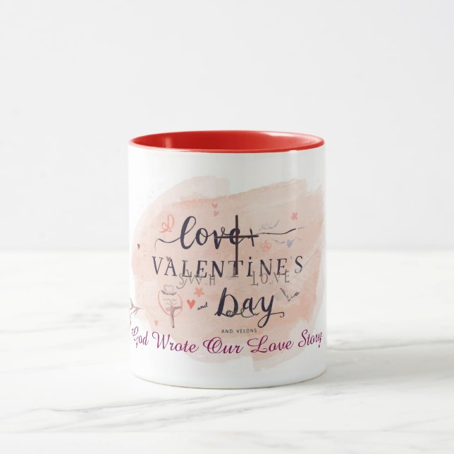 Personalized Faith-Based Valentine Gift | God Wrot Tasse (Zentrum)