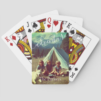 Personalized Family Camping Adventure  Spielkarten