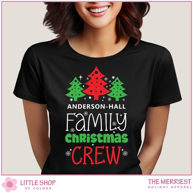 Personalized Family Christmas Crew T-Shirt (Von Creator hochgeladen)