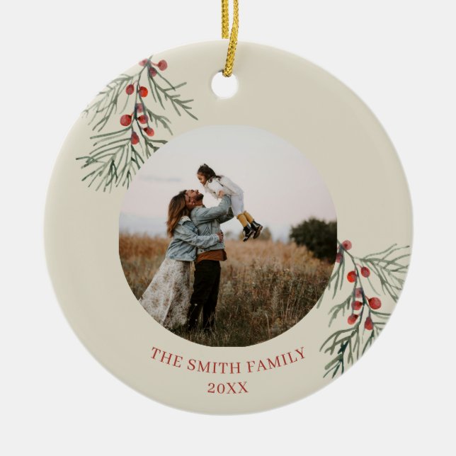 Personalized Family Christmas Ornament (Vorne)