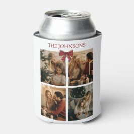 Personalized Family Christmas Photos Can Cooler Dosenkühler
