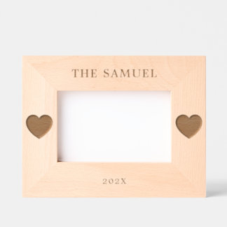 Personalized [Family/Couples] Name Wooden Geätzte Rahmen