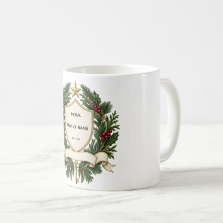 Personalized Family Crest Christmas Mug Kaffeetasse