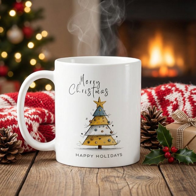  Personalized Family holiday x mas winter photo  Kaffeetasse (Von Creator hochgeladen)