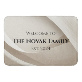 Personalized Family Name Doormat – Welcome Badematte