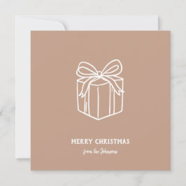 Personalized Family Name Merry Christmas Gift Karte