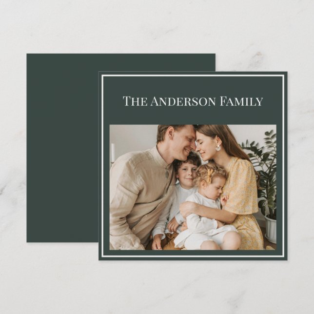 Personalized Family Photo | Custom Family Name (Vorne/Hinten)