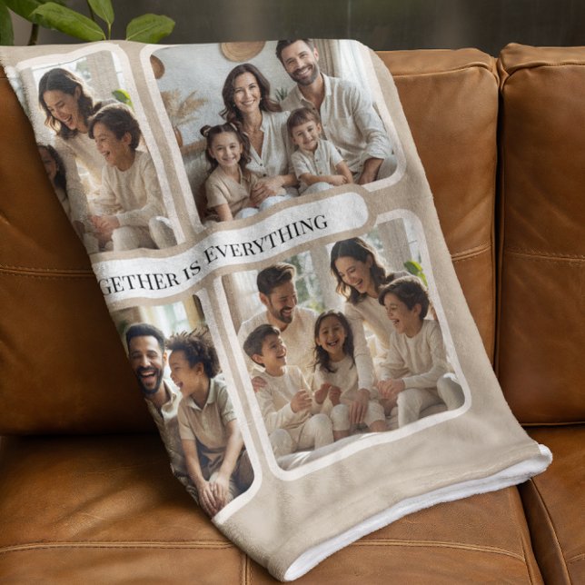  Personalized Family Photo-Together Is Everything Sherpadecke (Von Creator hochgeladen)