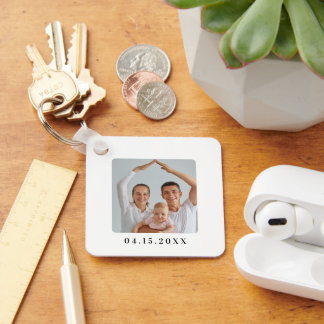 Personalized Family Photo Wedding Boyfriend Gift Schlüsselanhänger