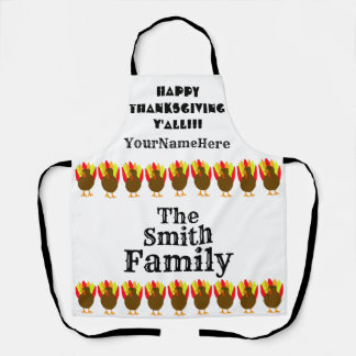 Personalized Family Thanksgiving Schürze