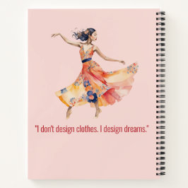 Personalized Fashion Sketch Book Notizbuch