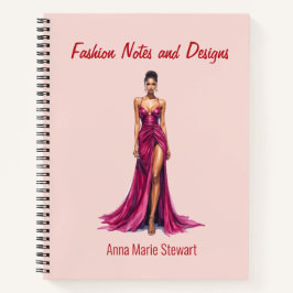 Personalized Fashion Sketch Book Notizbuch