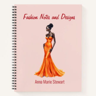 Personalized Fashion Sketch Book Notizbuch
