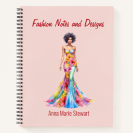 Personalized Fashion Sketch Book Notizbuch