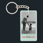 Personalized Father’s Day Photo Keychain Schlüsselanhänger<br><div class="desc">Celebrate Dad with a meaningful keepsake with this Personalized Father’s Day Photo Keychain. This custom keychain allows you to add your favorite photo and create a special gift that Dad can carry with him every day. Whether it’s a cherished family picture, a photo with the kids, or a memorable moment...</div>