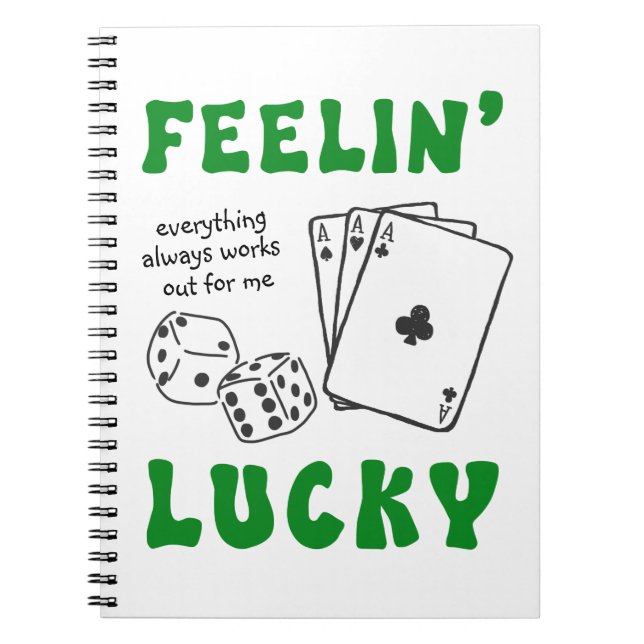 Personalized Feelin' Lucky & Positive Affirmations Notizblock (Vorderseite)