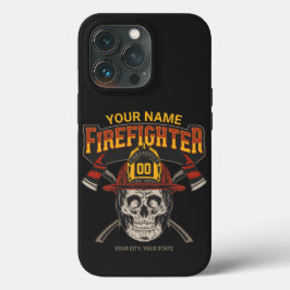 Personalized Fireman Skull Helmet Achse Firefighte Case-Mate iPhone Hülle