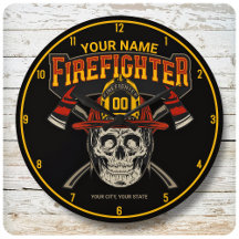 Personalized Fireman Skull Helmet Achse Firefighte