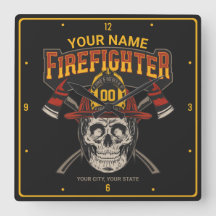 Personalized Fireman Skull Helmet Achse Firefighte