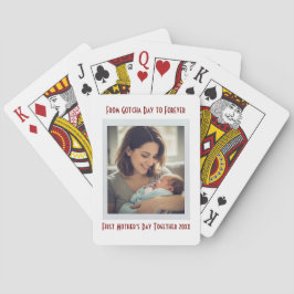 Personalized First Mother’s Day After Adoption  Spielkarten