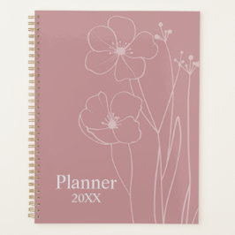 Personalized Floral Planner Planer