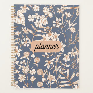 Personalized Floral Planner Planer
