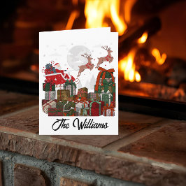 Personalized Folded Greeting Card Karte