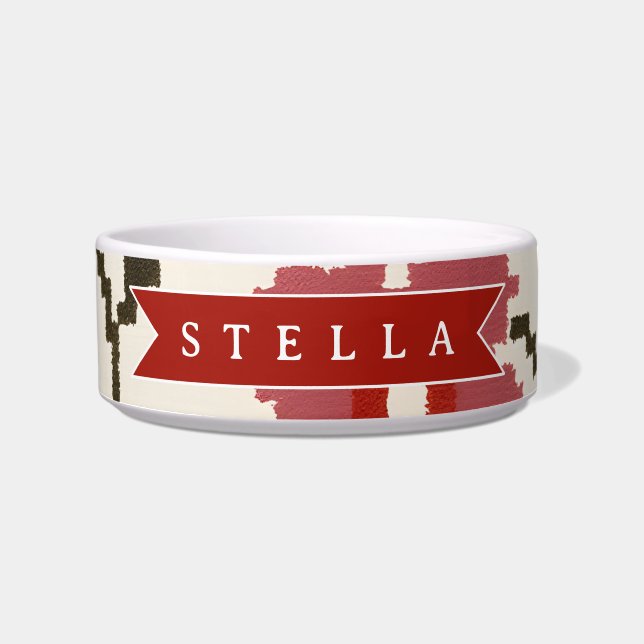 Personalized Folk Scandi Boho Vintage Floral  Napf (Vorderseite)