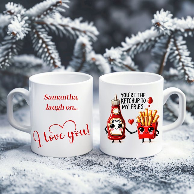 Personalized Food Quote Mug Cute Valentine Gift Kaffeetasse (Personalized Food Quote Mug Cute Valentine Gift)