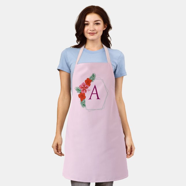 Personalized for Women Custom Family Cooking Pink Schürze (Getragen)