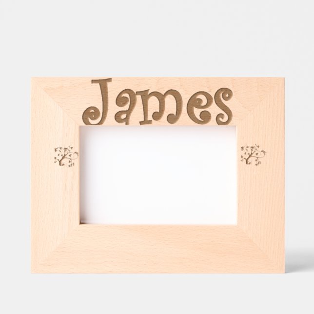 Personalized Foto frame James / Bilderrahmen Geätzte Rahmen (Vorderseite)