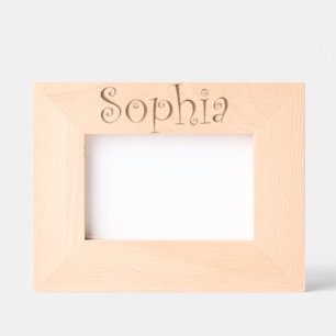Personalized Foto frame Sophia / Bilderrahmen Geätzte Rahmen