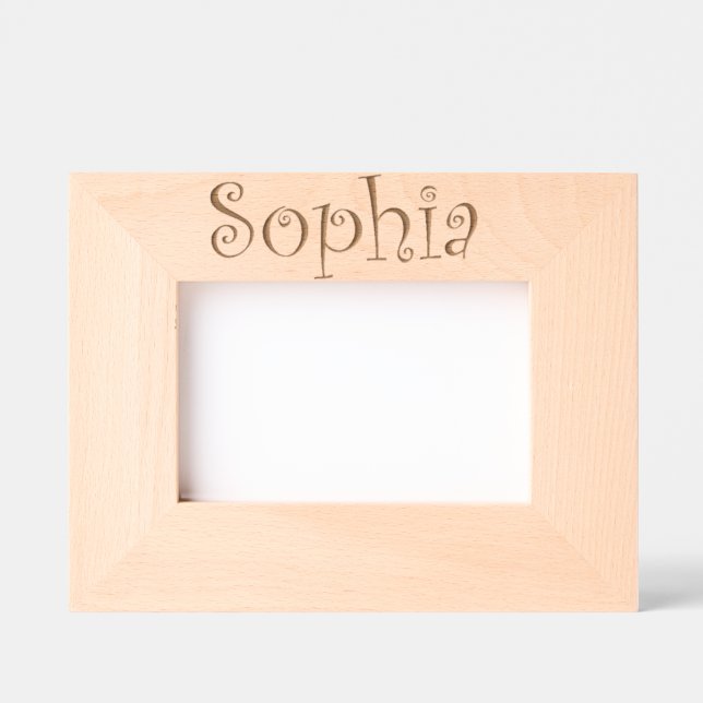 Personalized Foto frame Sophia / Bilderrahmen Geätzte Rahmen (Vorderseite)