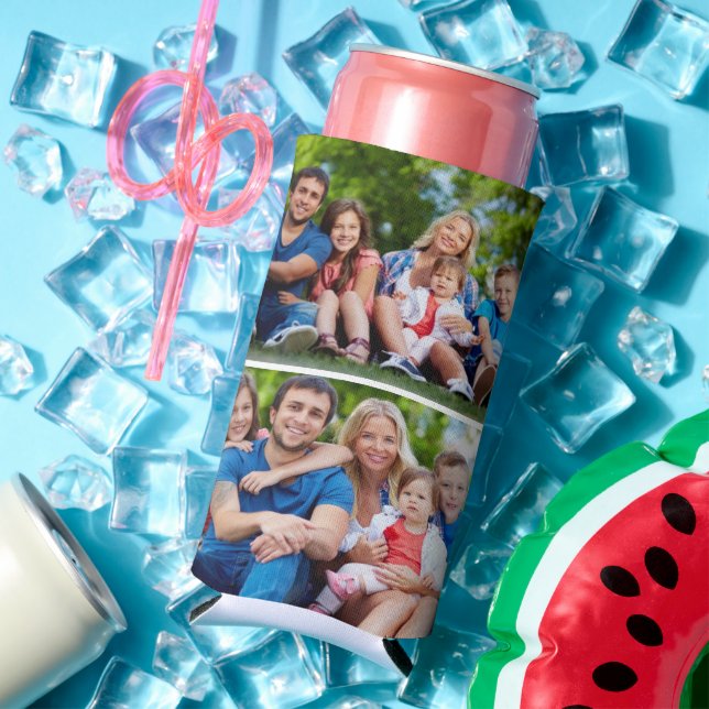 Personalized Four Photo Can Cooler Selters Dosenkühler (In Situ Sommer)
