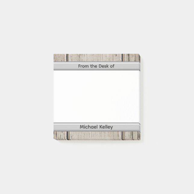 Personalized From the Desk of Any Name Custom Post-it Klebezettel (Vorderseite)