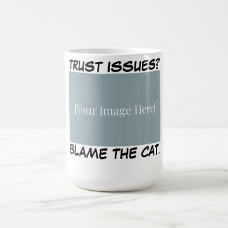 Personalized Funny Cat Mug - Blame The Cat. Kaffeetasse