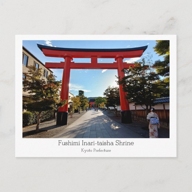 Personalized, Fushimi Inari-taisha Shrine, Japan Postkarte (Vorderseite)