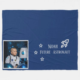 Personalized Future Astronaut Kids Fleecedecke
